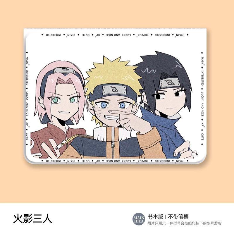 Funda de seda para iPad y tableta Naruto Sasuke 2025