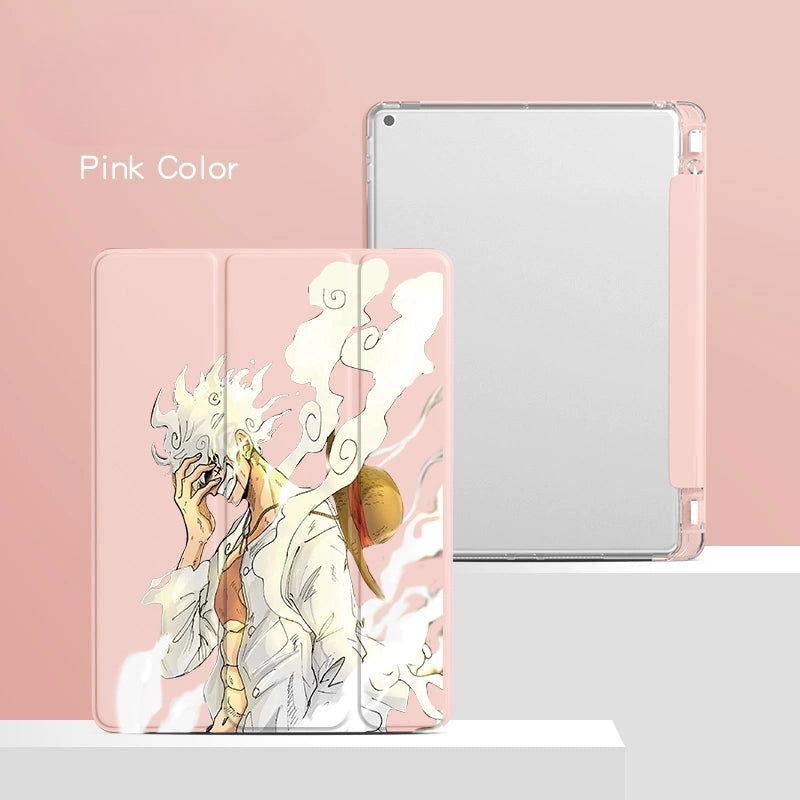 Funda de silicona para iPad Pro de 5 Gear Luffy con ranura para bolígrafo