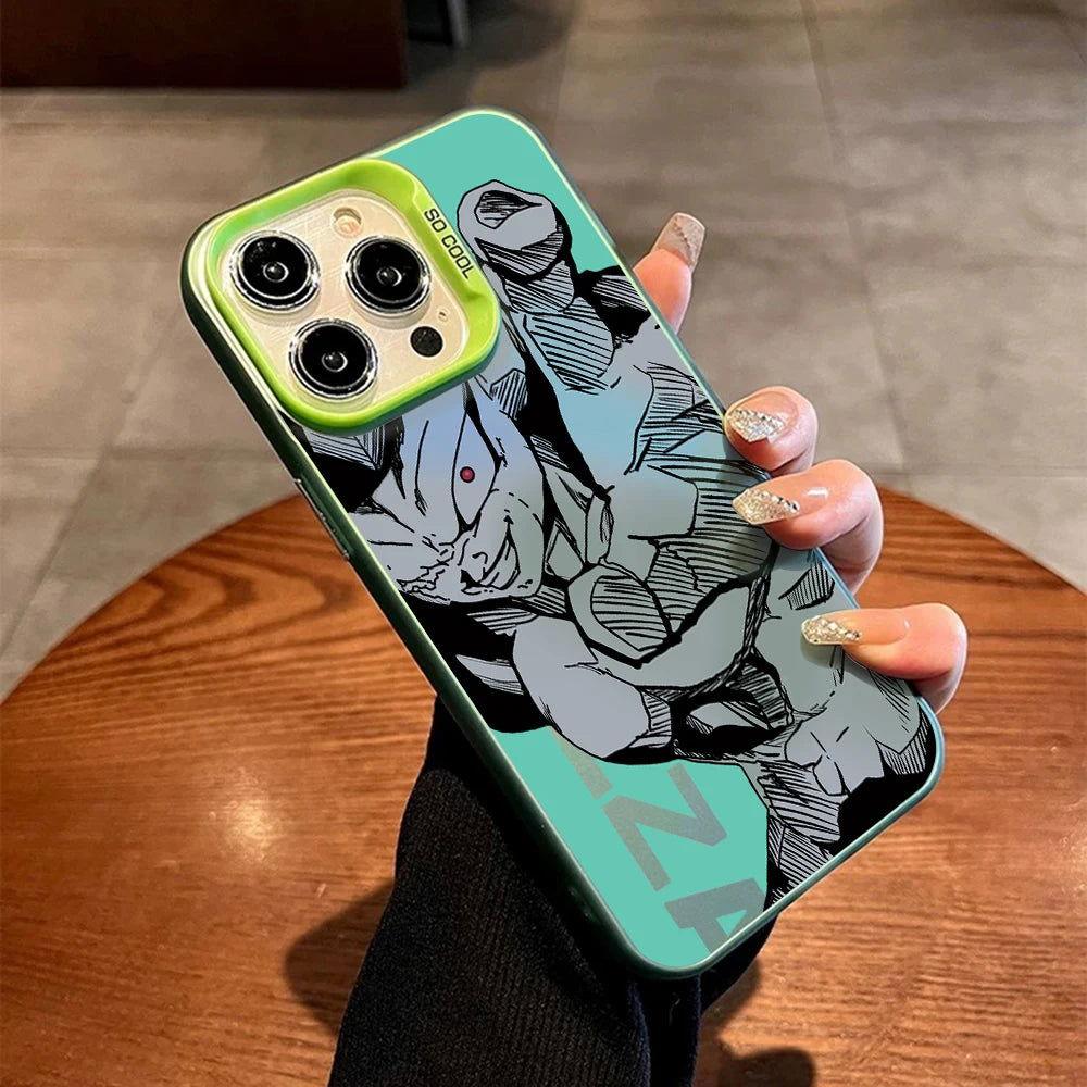 Funda para teléfono iPhone de Goku Vegeta de la serie Dragon Ball Z