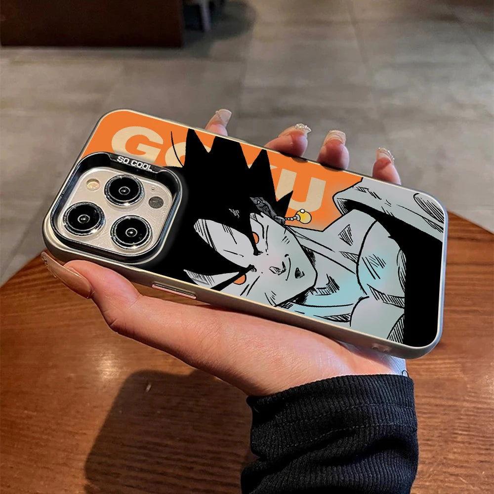 Funda para teléfono iPhone de Goku Vegeta de la serie Dragon Ball Z