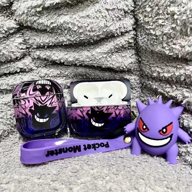 Anime Gengar Cool AirPods Case with Strap