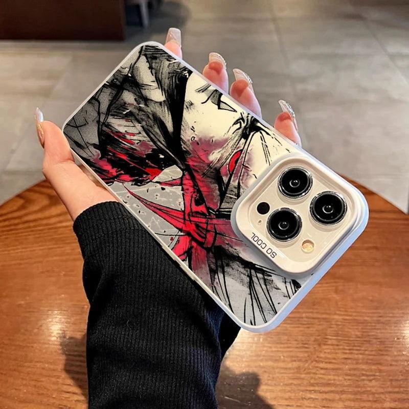 Funda para teléfono con diseño de anime Saiyan Goku Vegeta