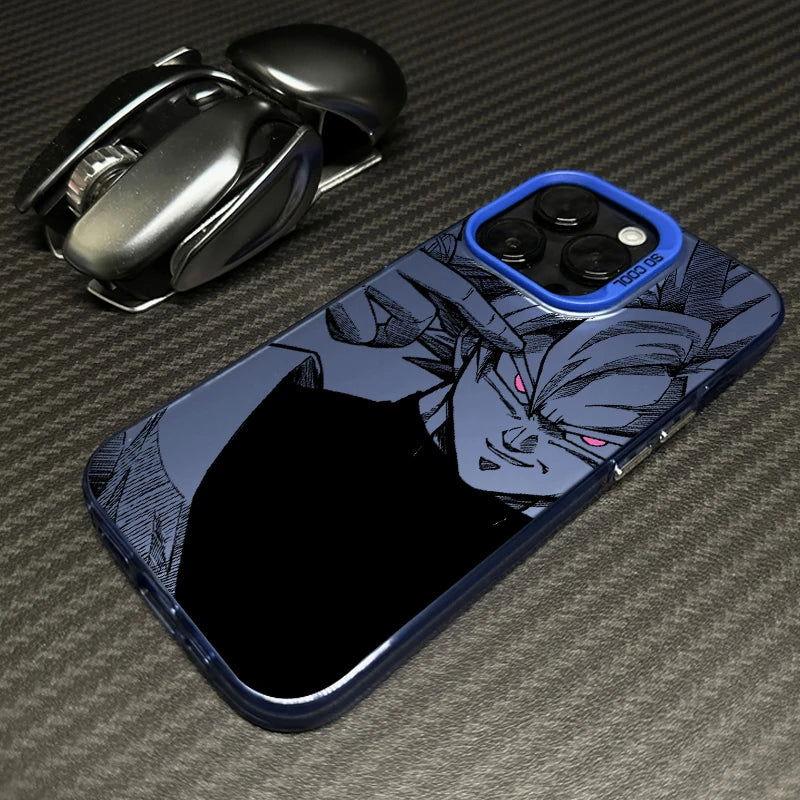Funda para teléfono con diseño de anime Saiyan Goku Vegeta