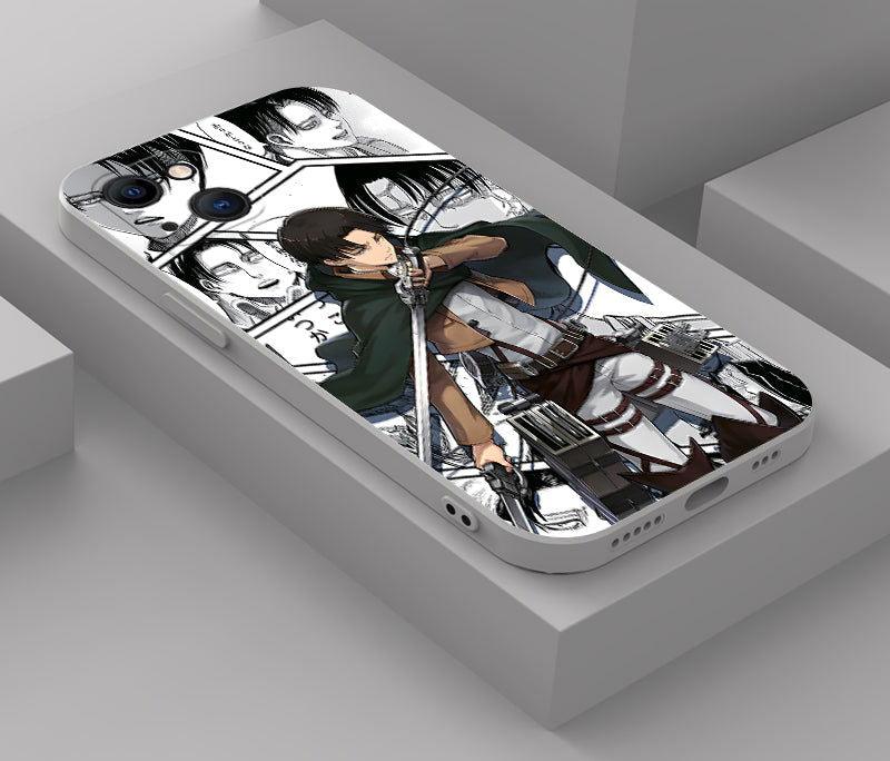 Funda de teléfono con el anime Attack The Tian para iPhone