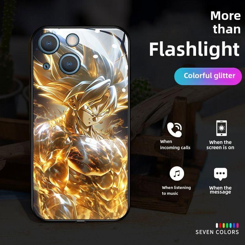 Dragon Ball Z Super Saiyan Light Up Glowing LED Phone Case | Glow-in-the- Dark for iPhone HelloAnimeCases Dragon Ball Z Super Saiyan Light Up Glowing LED Phone Case | Glow-in-the- Dark for iPhone HelloAnimeCases