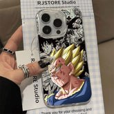 DBZ Vegeta Clear Phone Case Cover - HelloAnimeCases
