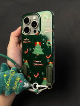 Dark Green Christmas Tree Crutches Apple iPhone Case - HelloAnimeCases