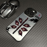 Demon Slayer Kokushibou Metal Button Anime Phone Case - HelloAnimeCases