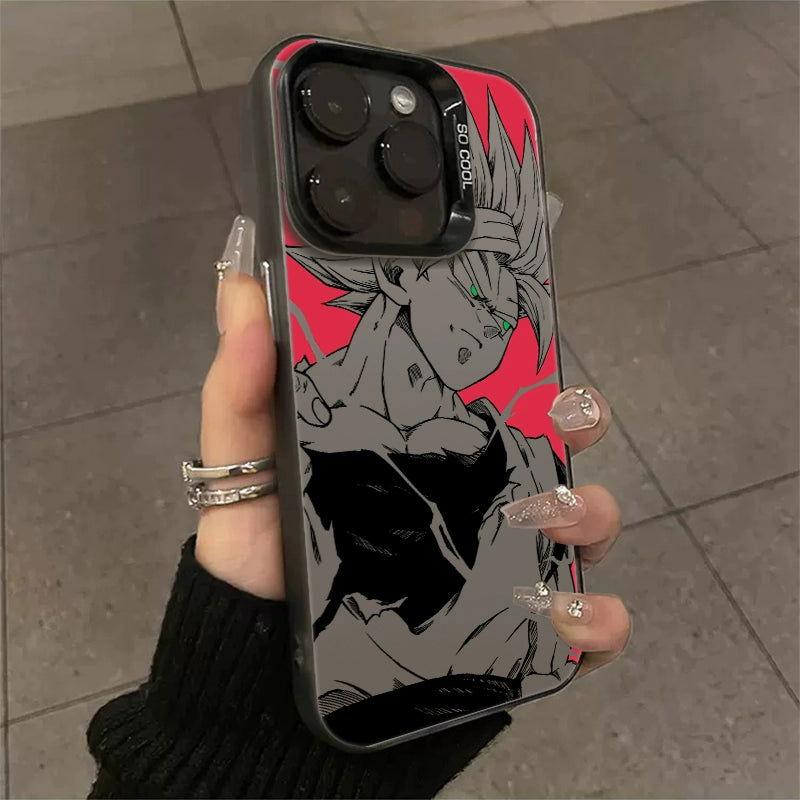 Funda para teléfono con láser Dragon Ball Goku Super Saiyan Vegeta