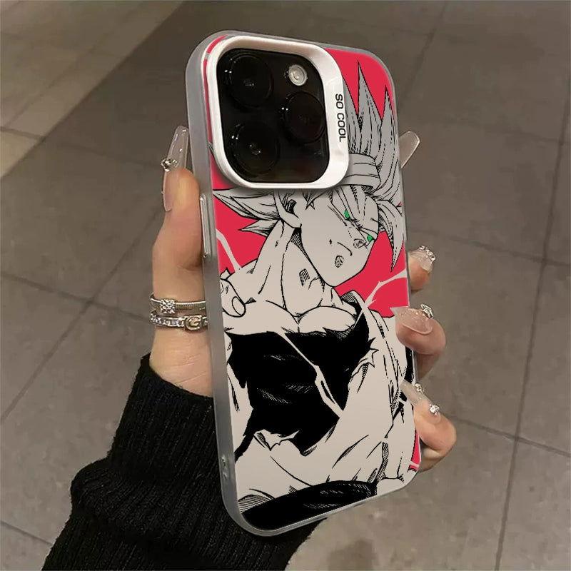 Funda para teléfono con láser Dragon Ball Goku Super Saiyan Vegeta