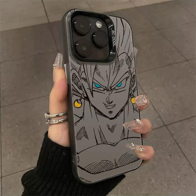 Funda para teléfono con láser Dragon Ball Goku Super Saiyan Vegeta