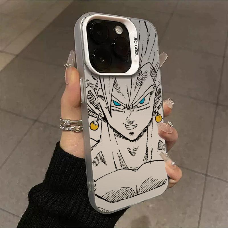 Funda para teléfono con láser Dragon Ball Goku Super Saiyan Vegeta
