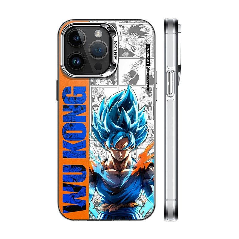Funda Magsafe para iPhone con diseño de Goku Vegeta de Dragon Ball Z en color azul