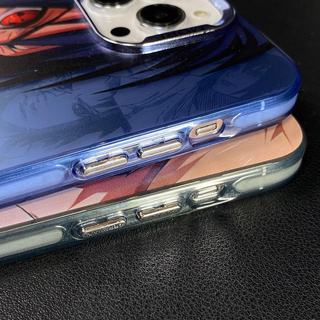 Funda para teléfono galvanizada con diseño de Uchiha Sasuke