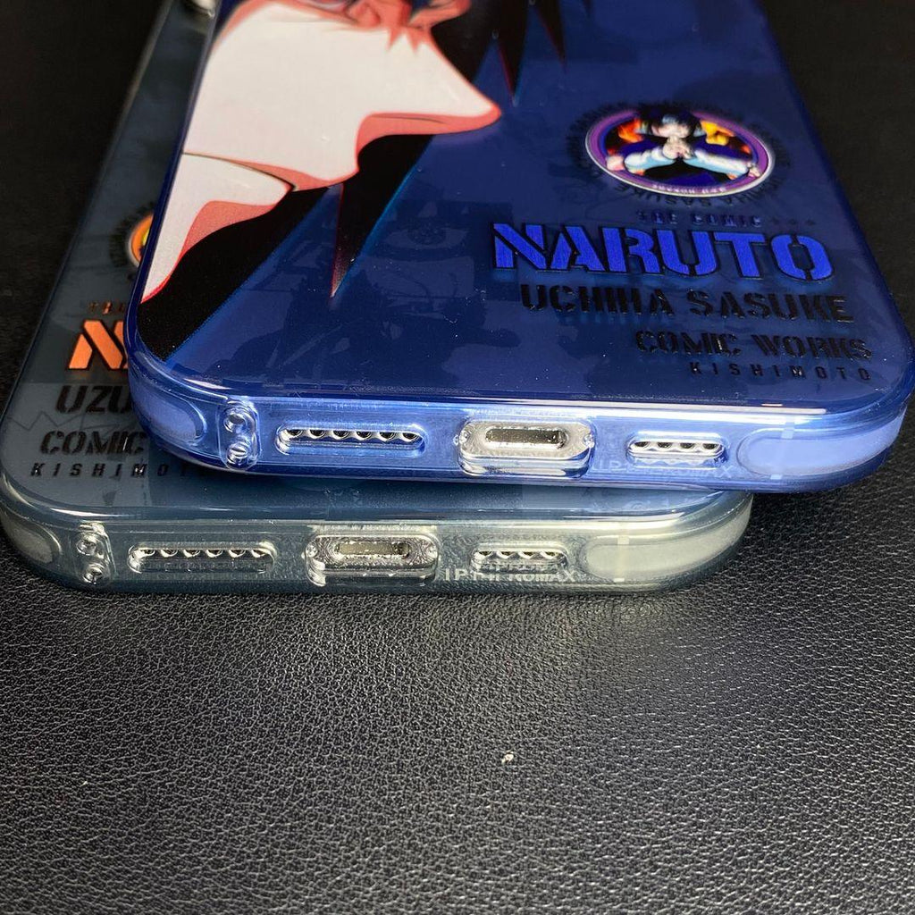 Funda para teléfono galvanizada con diseño de Uchiha Sasuke