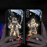 Goku Vegeta RGB Light UPhone Case for iPhone Caller Luminous - HelloAnimeCases