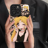 Leopard Sailor Moon Apple Phone Case - HelloAnimeCases
