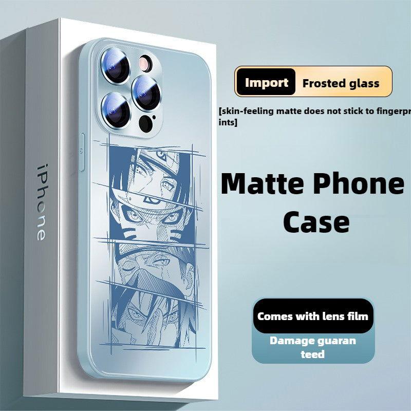 Funda para teléfono Naruto Hokage, funda mate para iPhone 16 con película para lente propia
