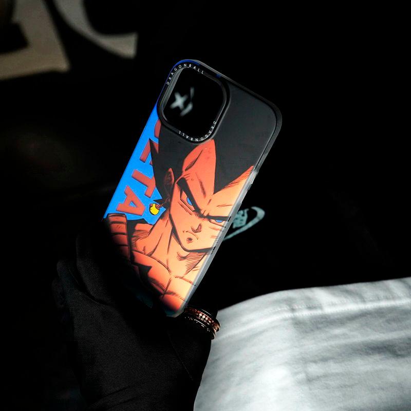 Nueva funda de teléfono con diseño de anime Dragon Ball Saiyan Laser para la serie Iphone