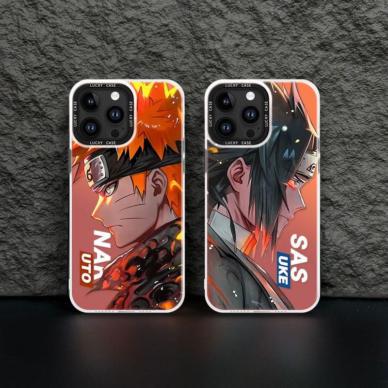 Nueva funda para teléfono Naruto Sasuke Shadow Ninja con cambio gradual y láser anticaída
