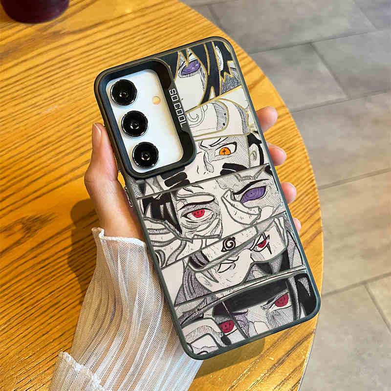 Funda mate para teléfono Samsung con ojos de Naruto
