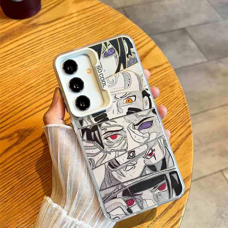 Funda mate para teléfono Samsung con ojos de Naruto