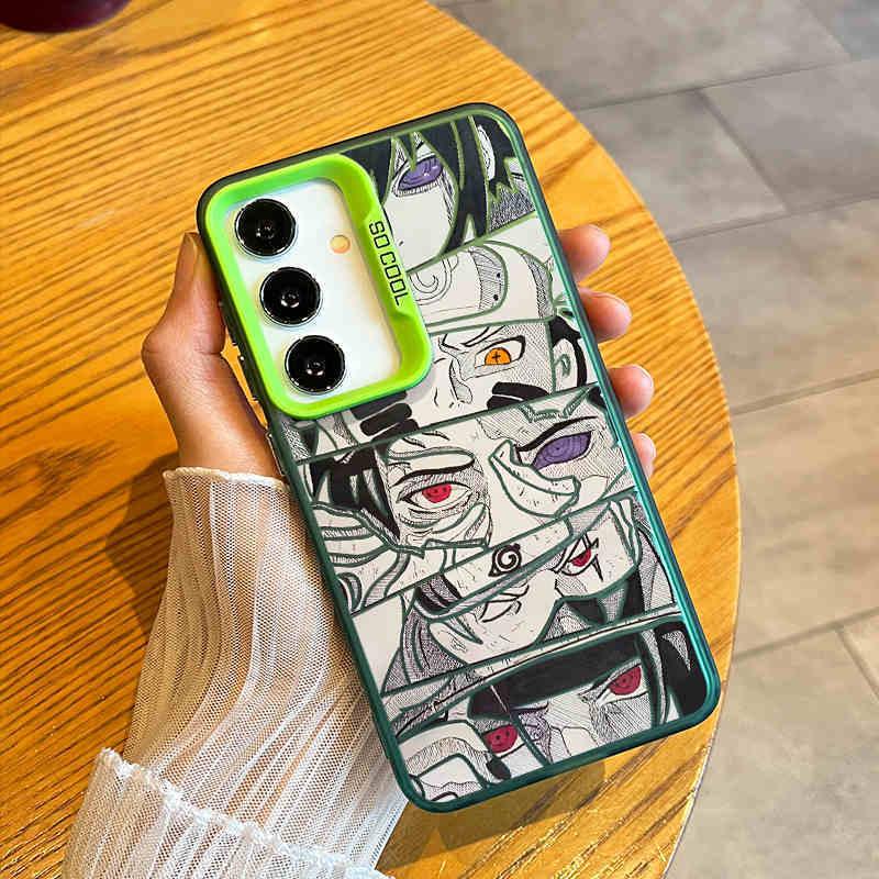Funda mate para teléfono Samsung con ojos de Naruto