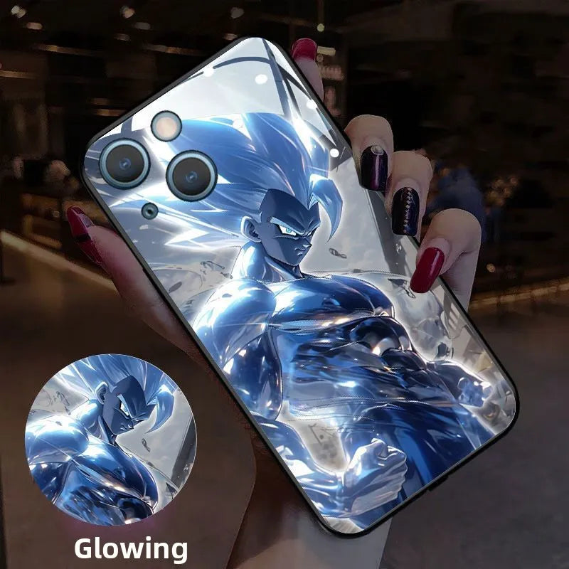 Dragon Ball Z Super Saiyan Glowing In The Dark Phone Case | LED Case | iPhone 17 Case