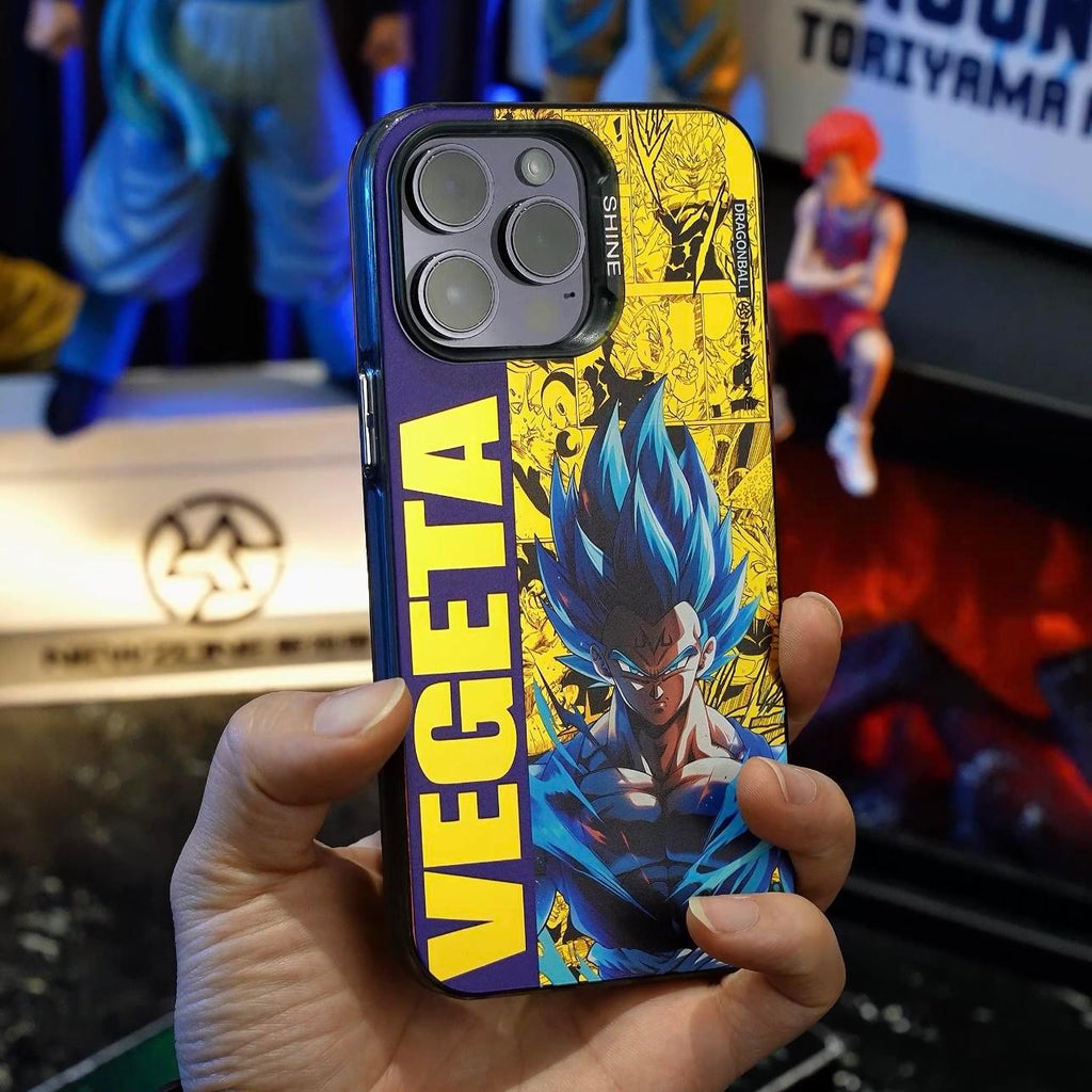 Funda para teléfono Super Saiyan Blue Goku Vegeta para iPhone 16