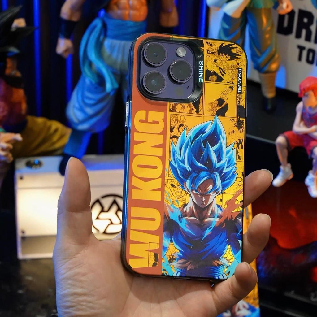 Funda para teléfono Super Saiyan Blue Goku Vegeta para iPhone 16