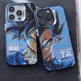 Ultra Blue Goku Vegeta Frosted Phone Case - HelloAnimeCases