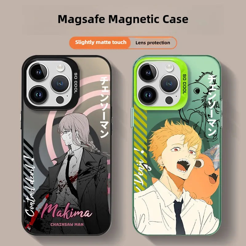 Chainsaw Man Magsafe Magnetic Anime Phone Case Cover HelloAnimeCases Chainsaw Man Magsafe Magnetic Anime Phone Case Cover HelloAnimeCases