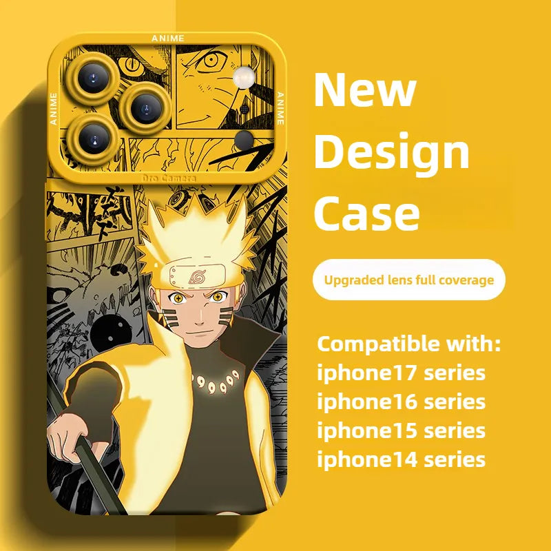 Funda protectora de silicona para teléfono Naruto Anime Serie 17 con diseño de pupila y ojos