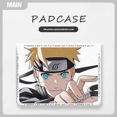 2024 Naruto Sasuke iPad Tablet Case Silk