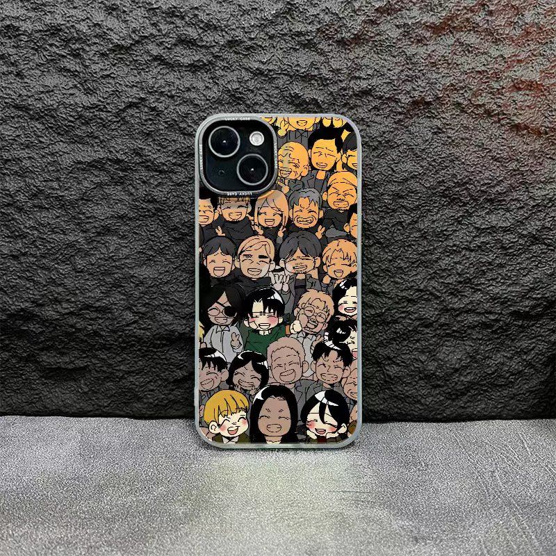 Attack on Titan Laser Apple Anime Case for Iphone16 Series