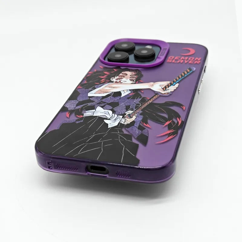 Funda luminosa para teléfono Demon Slayer RGB Light Glowing para iPhone