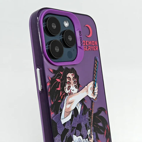 Funda luminosa para teléfono Demon Slayer RGB Light Glowing para iPhone