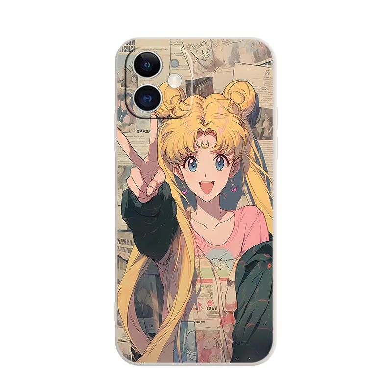 Cartoon Sailor Moon Mobile Phone Case for Apple Series