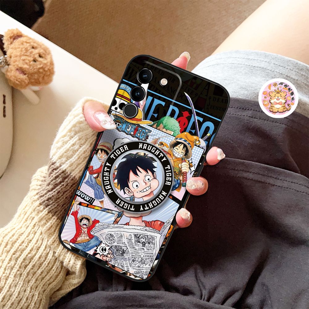 One Piece Monkey D. Luffy Magnetic Phone Case For Samsung Phones