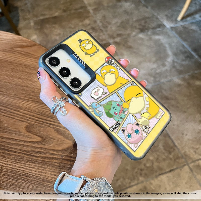 Pokémon Psyduck Laser Shockproof Phone Case For Samsung Mobile Phones