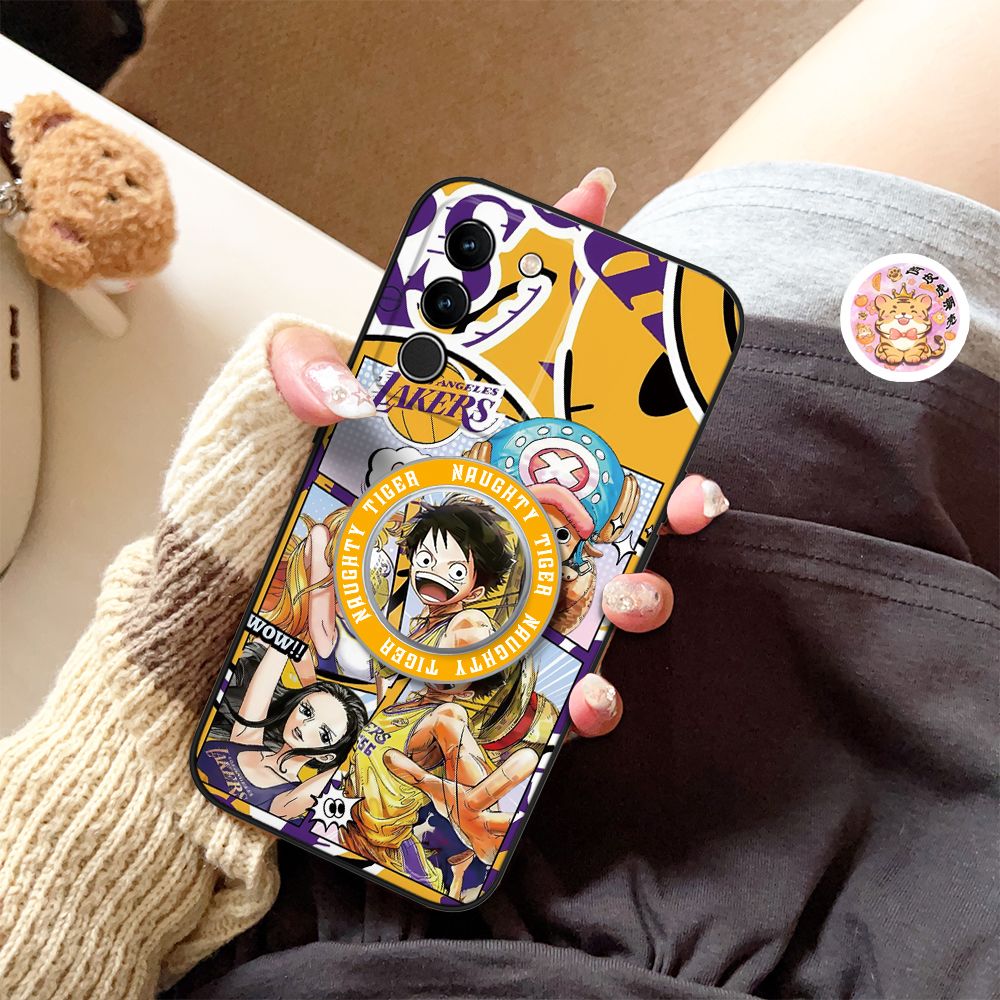 One Piece Monkey D. Luffy Magnetic Phone Case For Samsung Phones