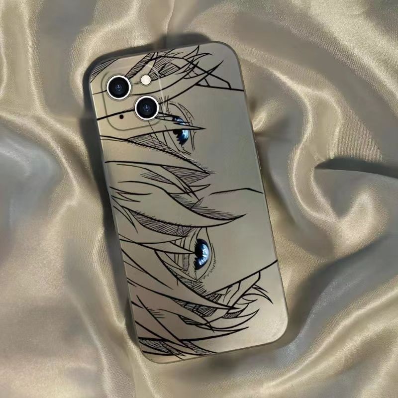 Ryomen Sukuna Gojō Satoru Electroplating Color Anime Phone Case for Iphone Series