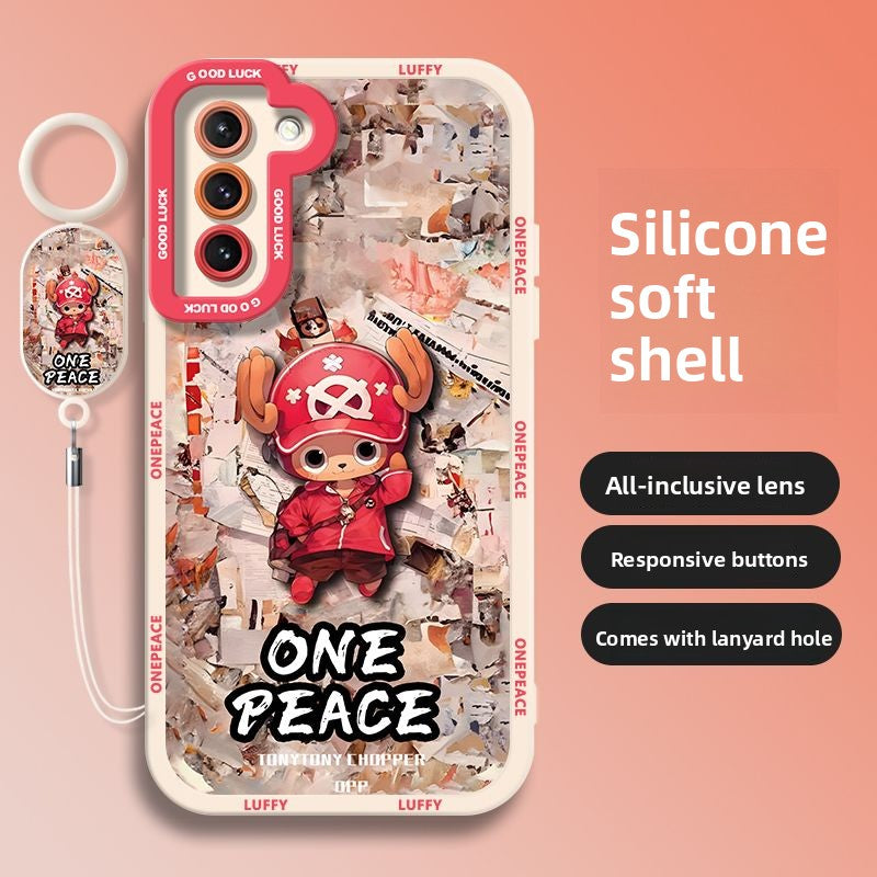 One Piece Samsung Flip Phone Case with Camera Lens Protection