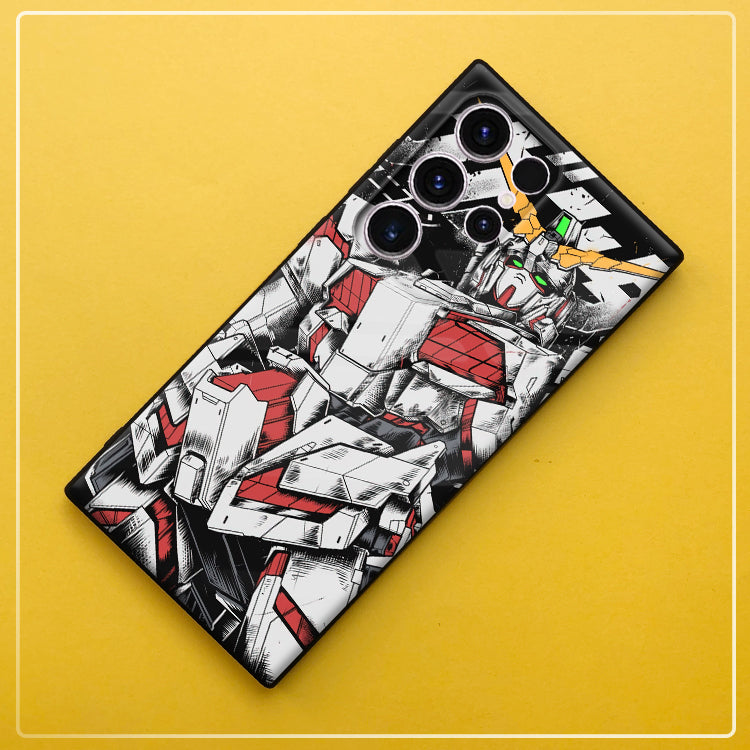 Gundam Frosted Shockproof Phone Case For Samsung Flip