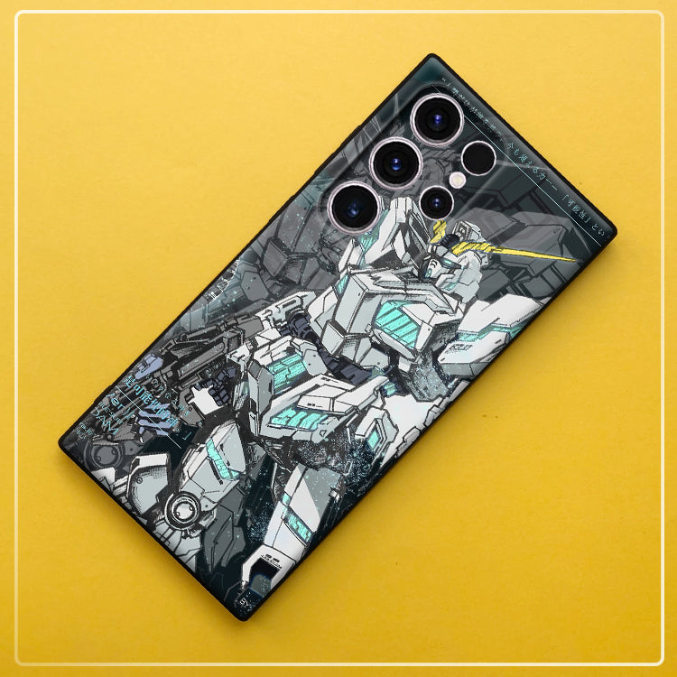Gundam Frosted Shockproof Phone Case For Samsung Flip