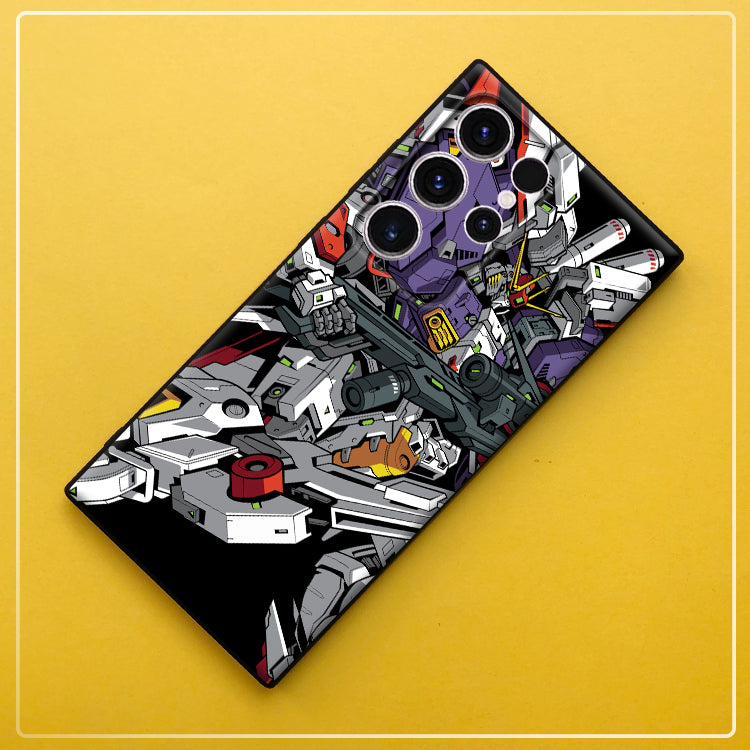 Gundam Frosted Shockproof Phone Case For Samsung Flip