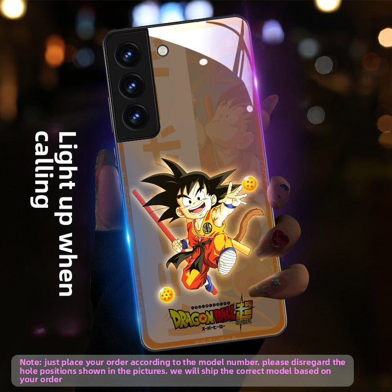 Dragon Ball Goku Glass Phone Case For Samsung Mobile Phones