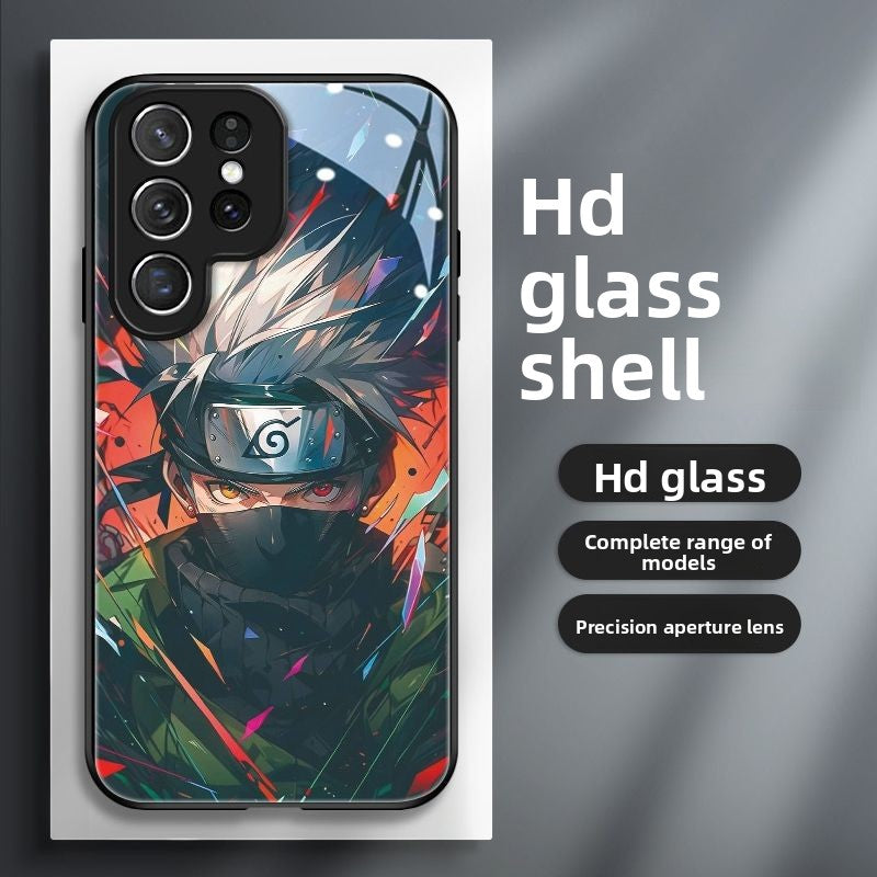 Naruto Kakashi Hatake HD Tempered Glass Case for Samsung Phones