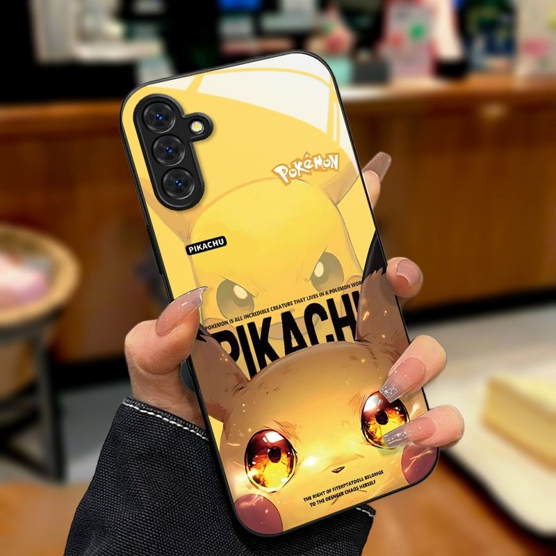 Pokémon Full-wrap Tempered Glass Hard Case for Samsung