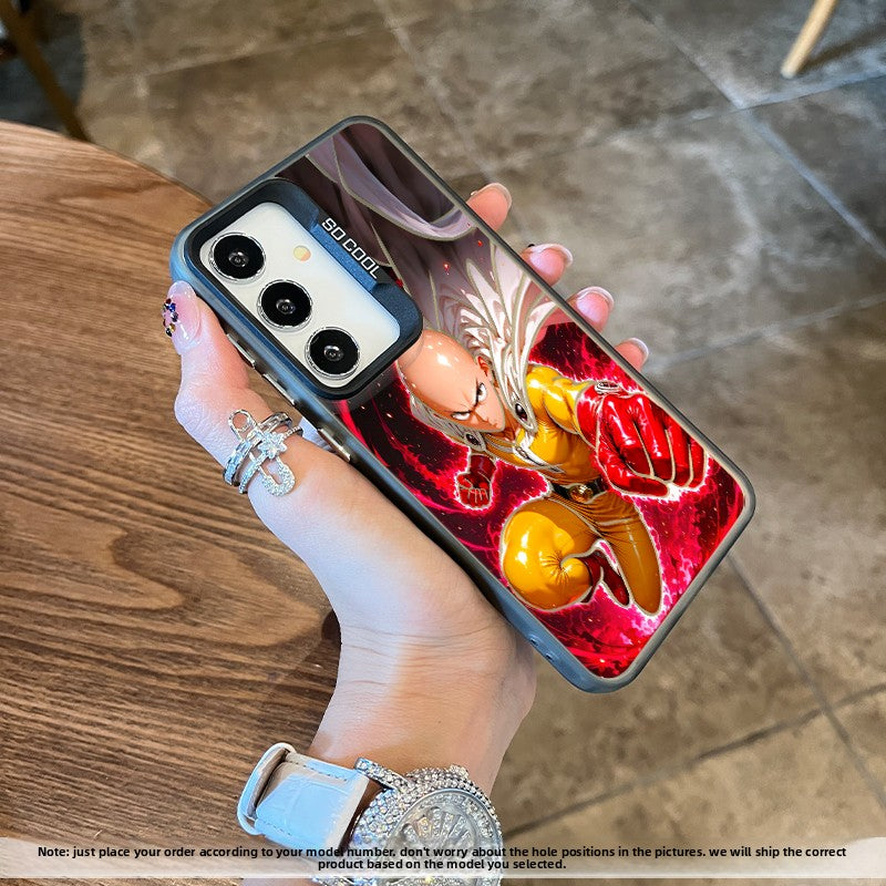 On -Punch Man Laser Shockproof Phone Case For Samsung Phones